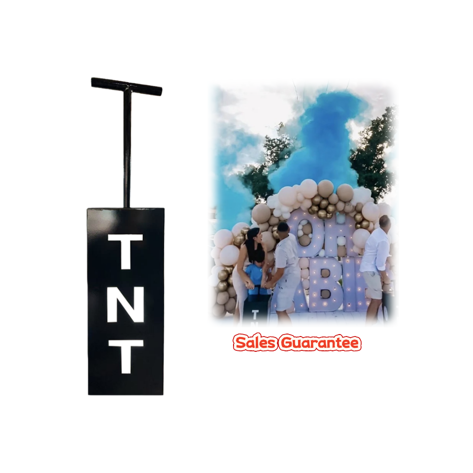 Confetti Cannon Tube - TNT Control Cannon Gender Reveal Set