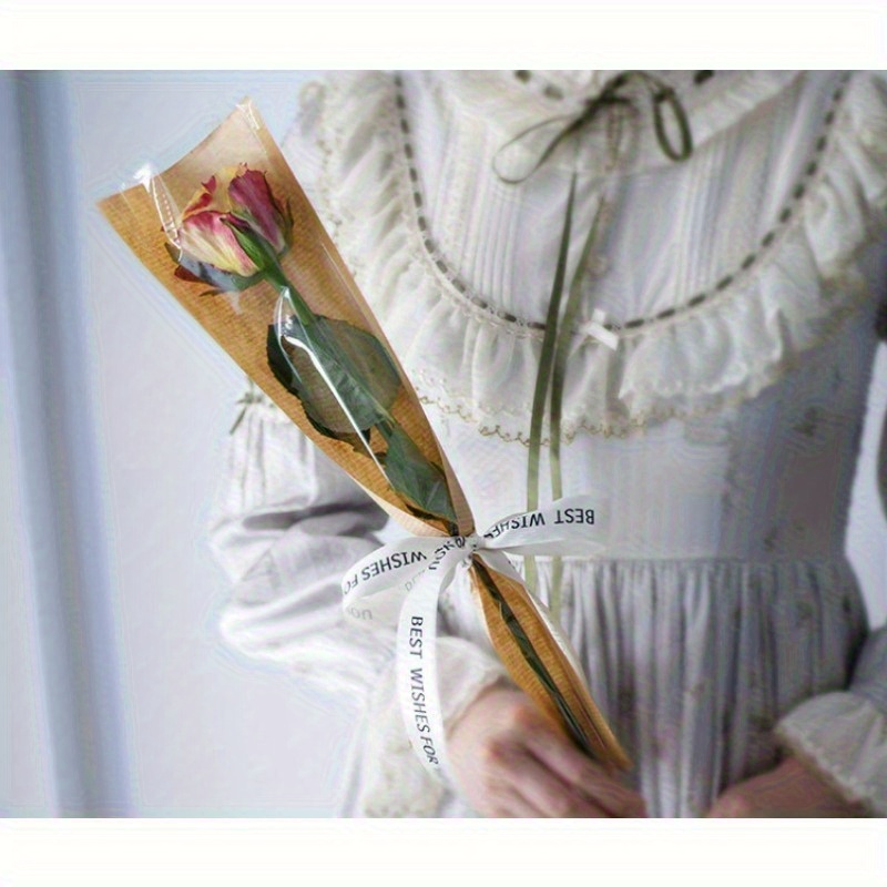 10pcs Transparent Bouquet Pack - Cotton Candy Cone recension och pris