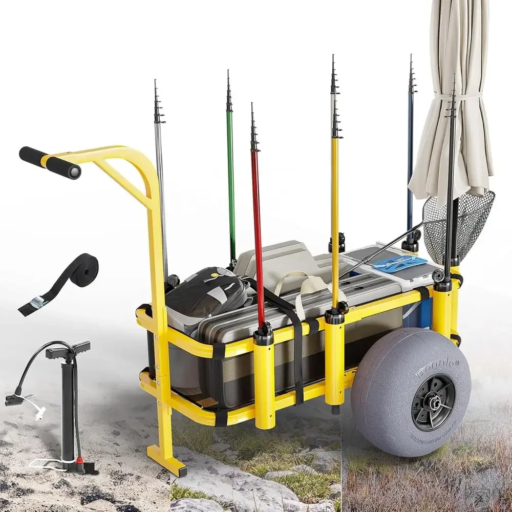 Beach Trolley with 13 Balloon  - Balloon Pump Hand recension och pris