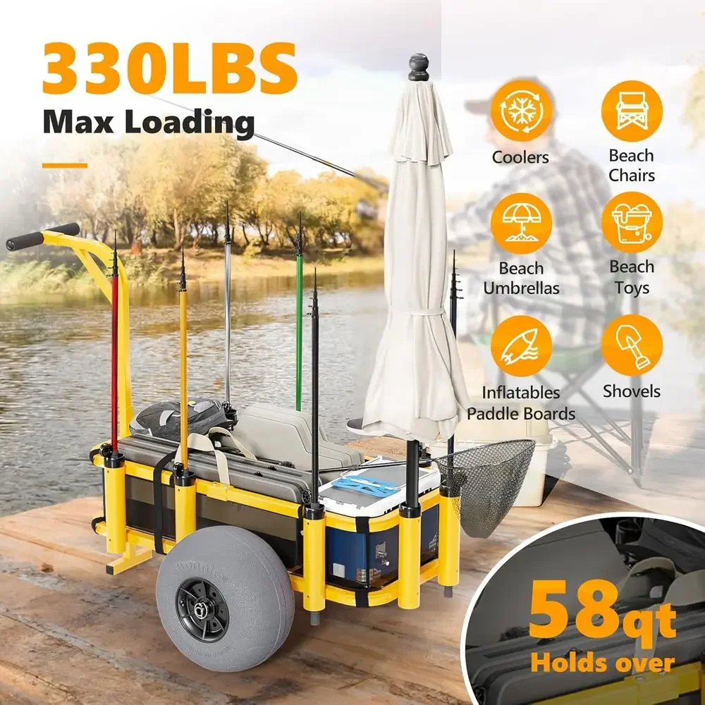 Beach Trolley with 13 Balloon  - Balloon Pump Hand recension och pris