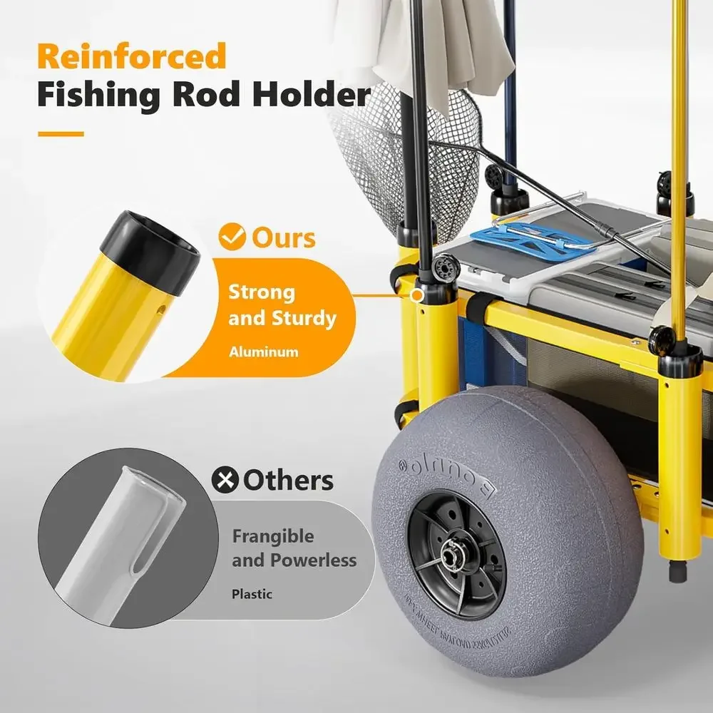 Beach Trolley with 13 Balloon  - Balloon Pump Hand recension och pris