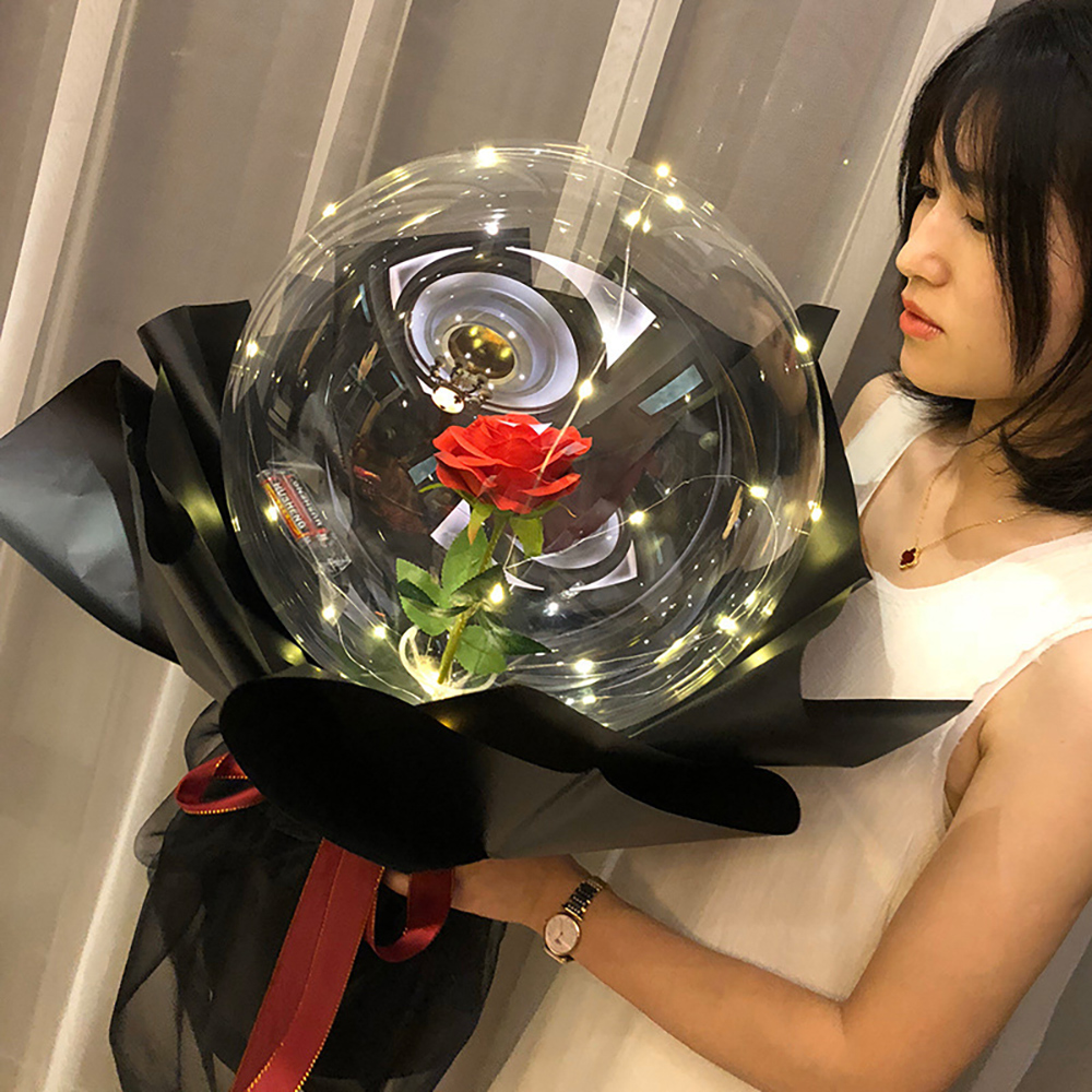 Balloon Rose Valentine Day Bob - Led Balloon Light recension och pris