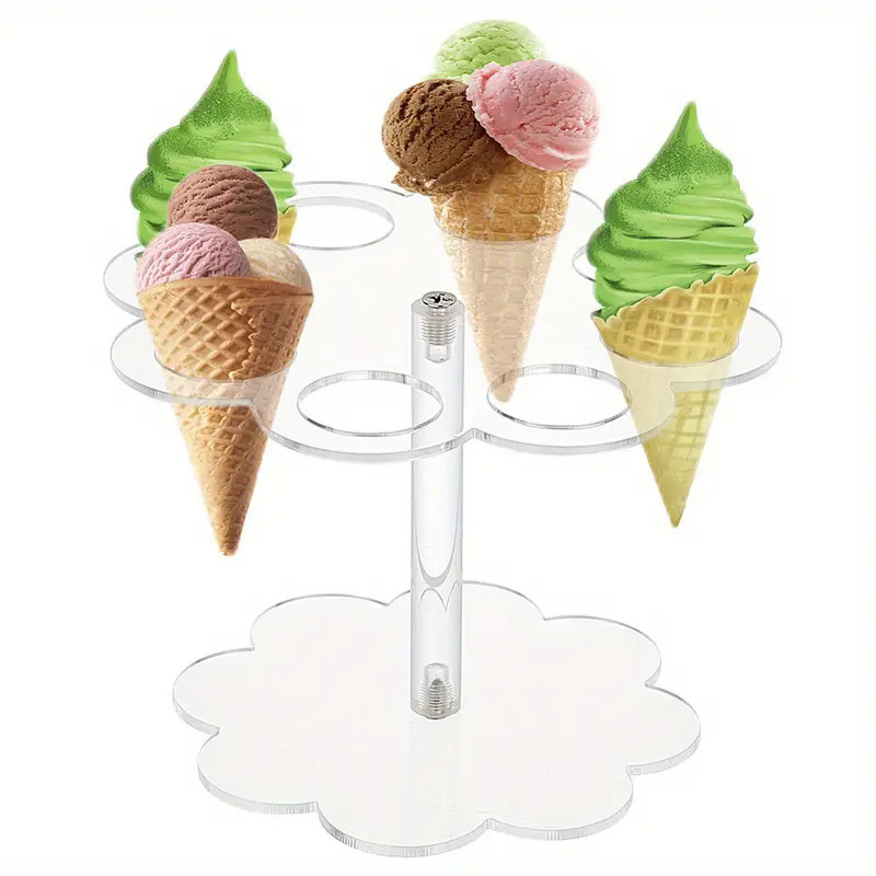 Ice Cream Cone Holder Acrylic  - Cotton Candy Cone recension och pris
