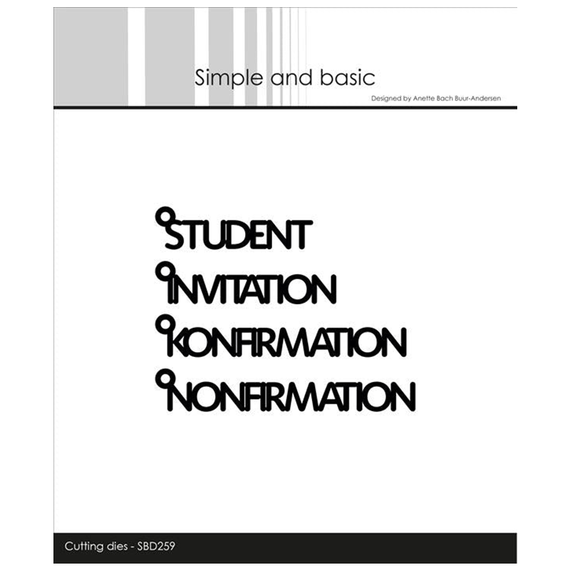 Student Invitation Words Metal - Papercraft Supply Invitation recension och pris