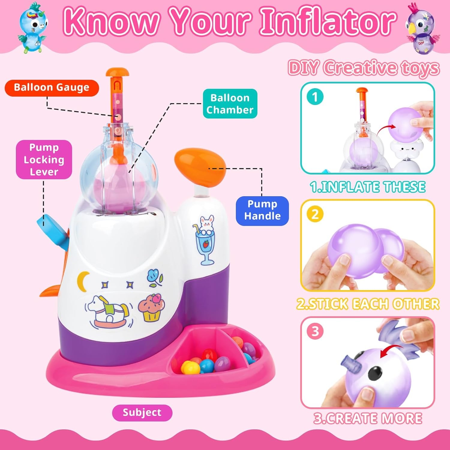 DIY Balloon Animal Kit with Pu - Balloon Pump Hand recension och pris