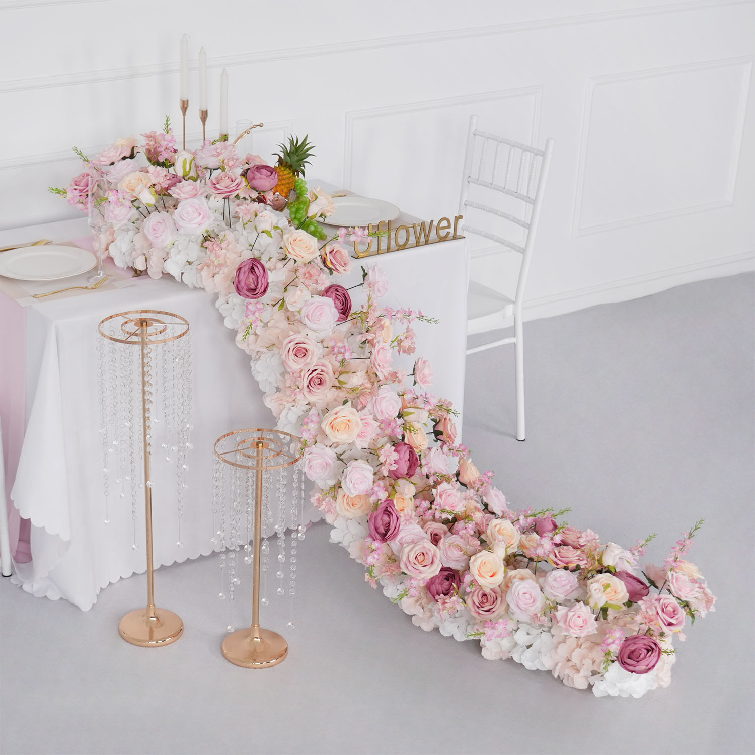 Uflower Luxury Artificial Flow - Flower Wall Panel recension och pris