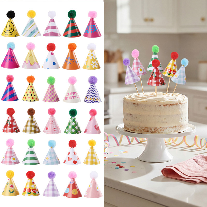 15/30Pcs Mini Party Hats Cake  - Party Hat Cone recension och pris