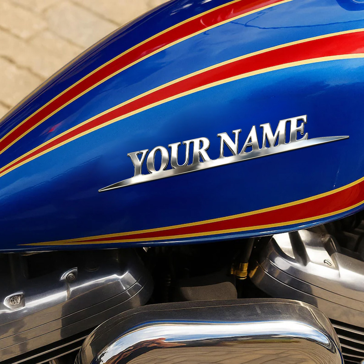 Metal Trendy YOUR NAME Sticker - Event Suppliers recension och pris