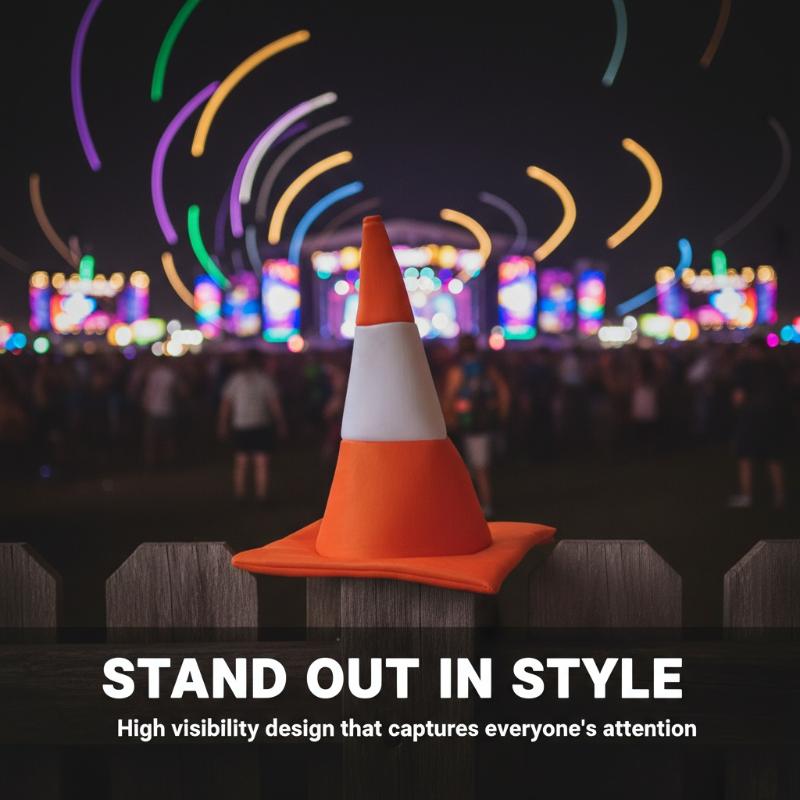 1 PCS Traffic Cone Hat Hallowe - Party Hat Cone recension och pris