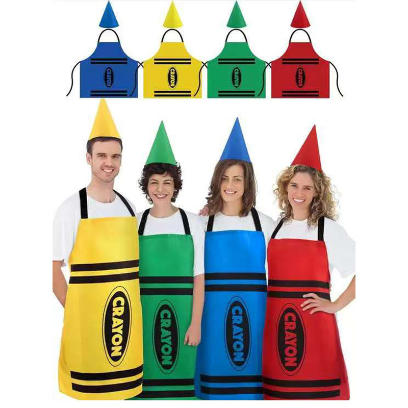 Colorful Crayon Themed Gnome S - Party Hat Cone recension och pris