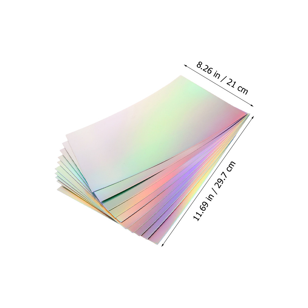 10Sheets Holographic Cardstock - Papercraft Supply Invitation recension och pris