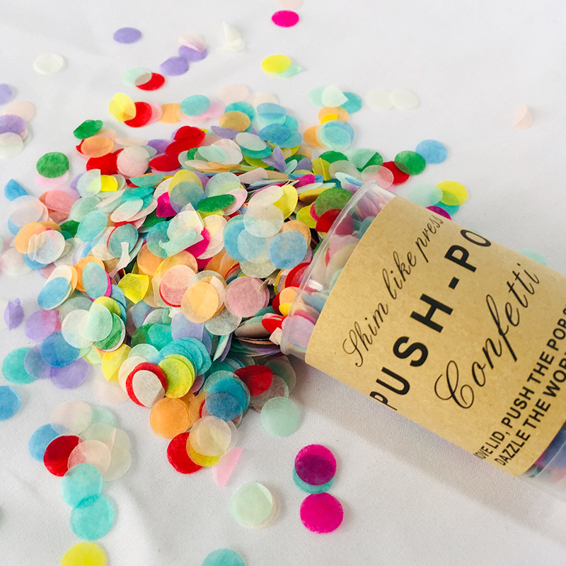 2pcs Multicolor Paper Scrap Fo - Confetti Cannon Tube recension och pris