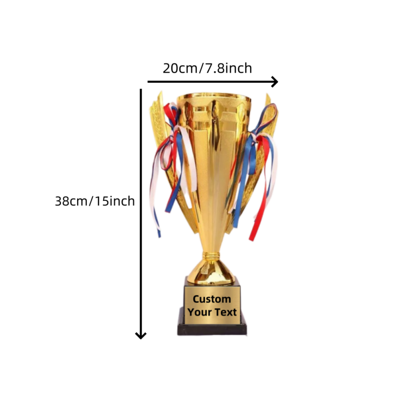 11/15inch Tall Gold Cup Trophy - Plastic Cup 50Pcs recension och pris