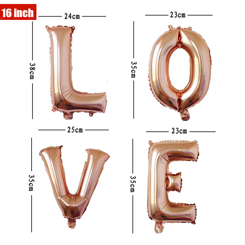 16 32 40 Inch Foil Letter Ball - Event Z recension och pris