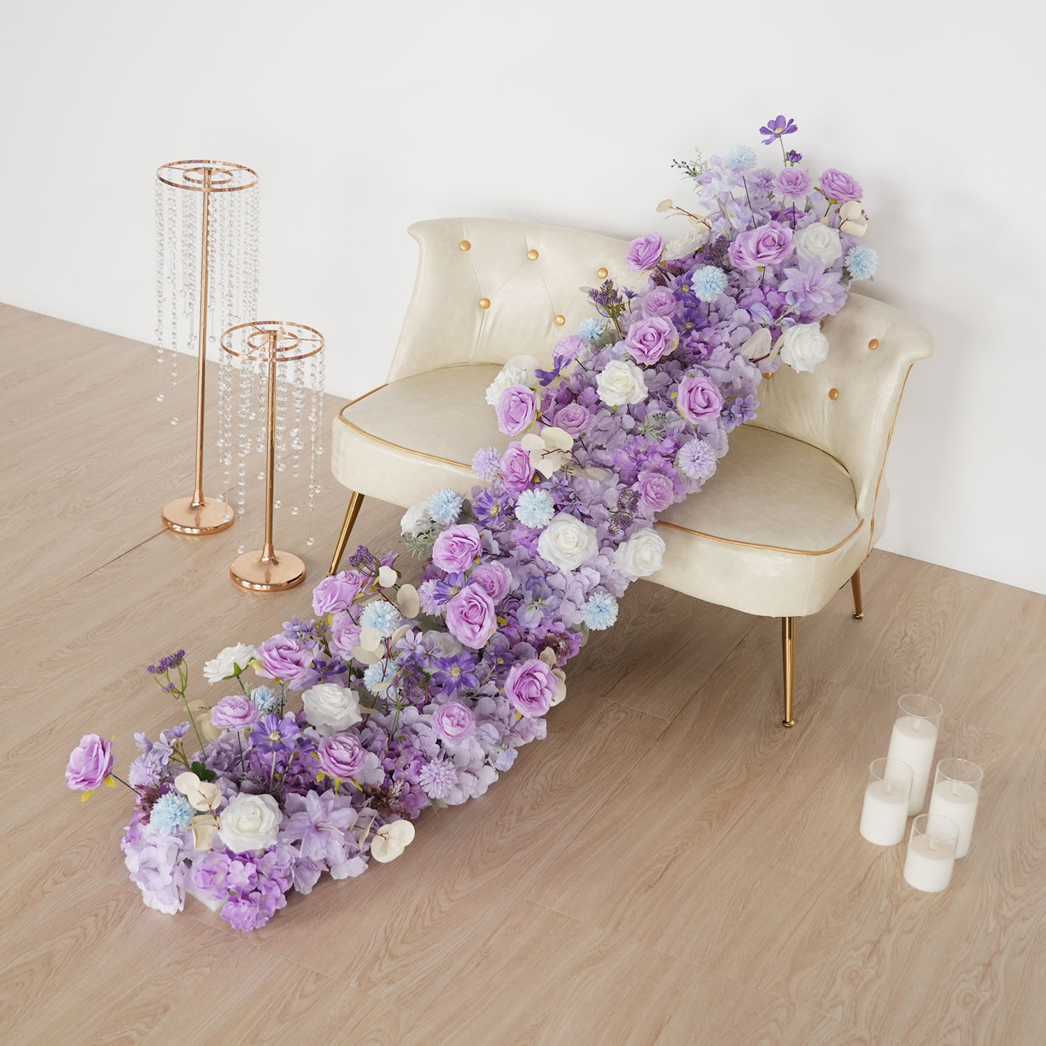 Uflower Purple Artificial Flow - Flower Wall Panel recension och pris
