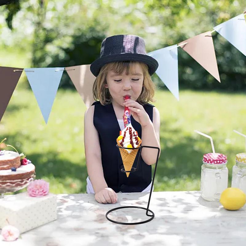 Ice Cream Cone Holder Black Ir - Cotton Candy Cone recension och pris