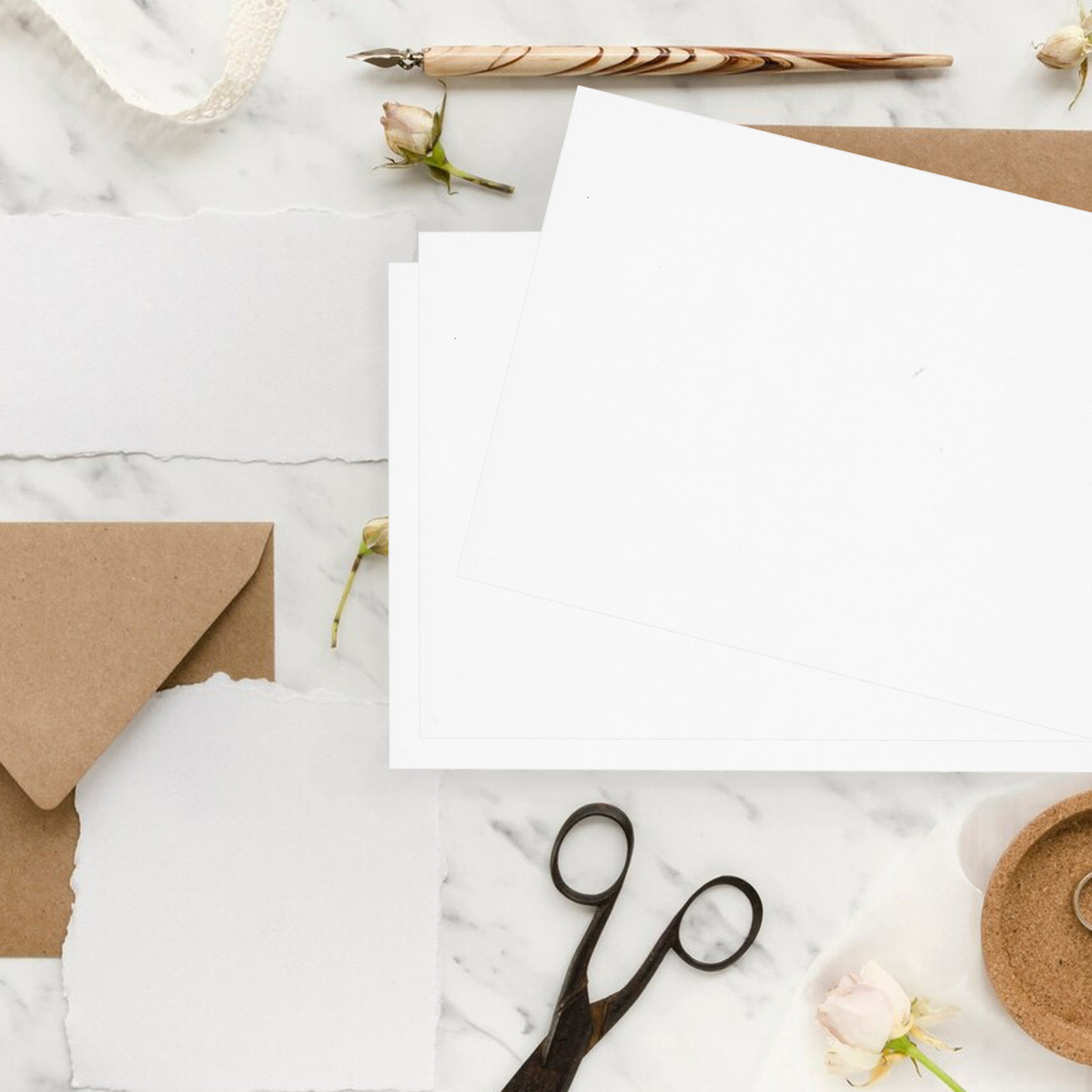 50Pcs White Thick Cardstock Sh - Papercraft Supply Invitation recension och pris
