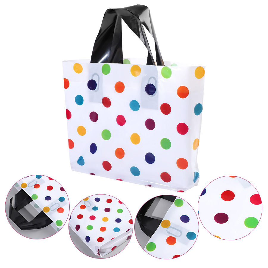18Pcs Polka Dot Tote Bag Thick - Party Event Supply Store recension och pris