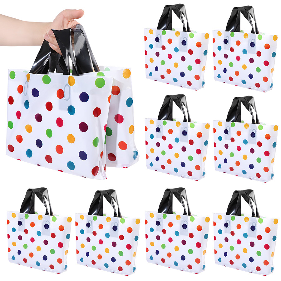18Pcs Polka Dot Tote Bag Thick - Party Event Supply Store recension och pris
