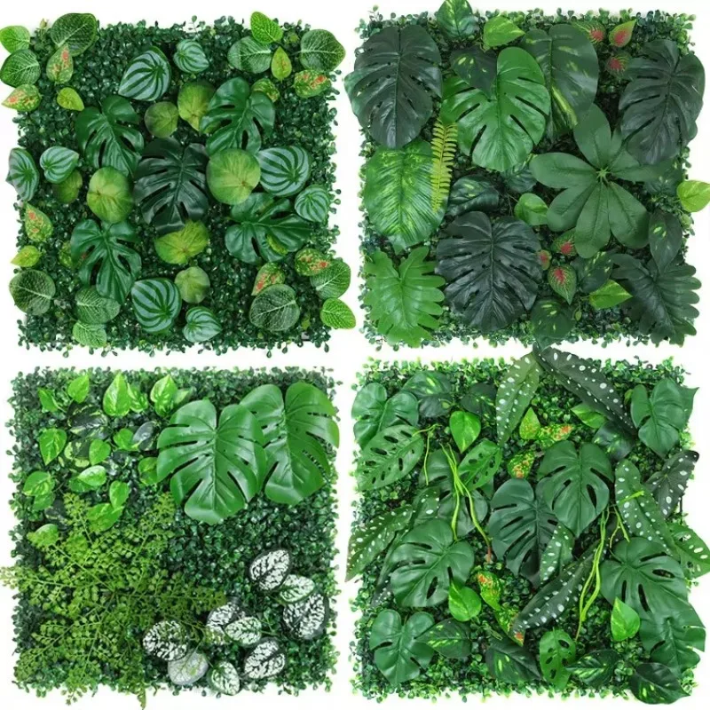 50x50cm 3d Artificial Plant Pa - Flower Wall Panel recension och pris