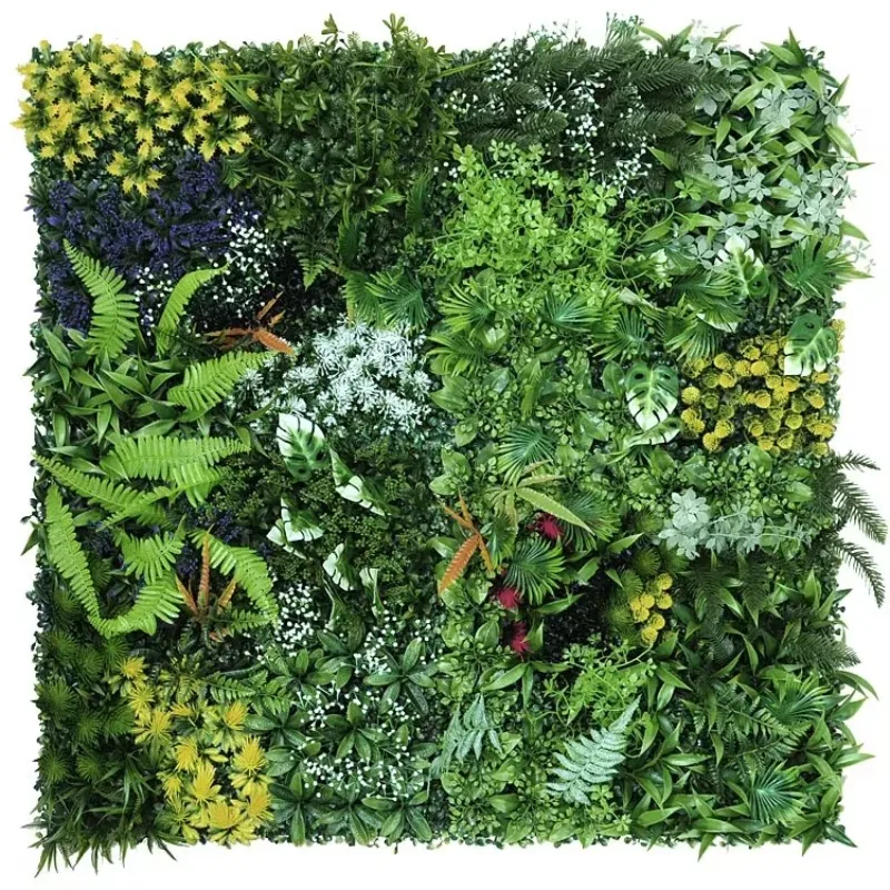 50x50cm 3d Artificial Plant Pa - Flower Wall Panel recension och pris