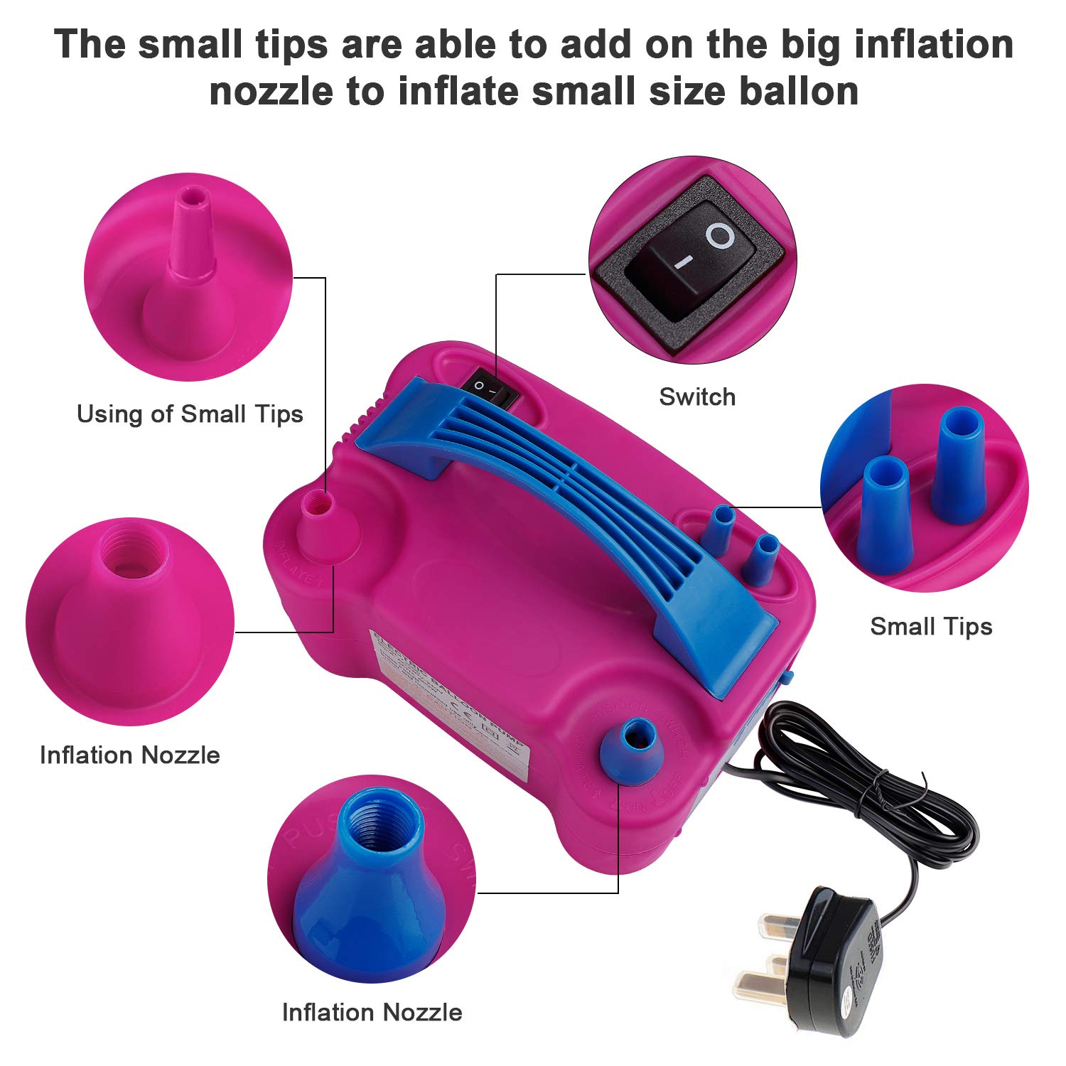 Portable Electric Balloon Blow - Balloon Pump Hand recension och pris